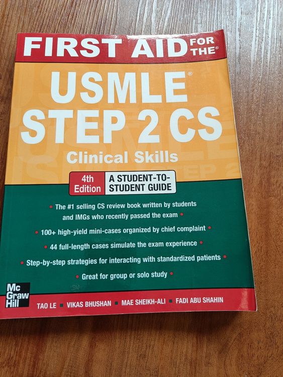 First Aid, USMLE Step 2 CS - Clinical Skills (Gebraucht) in Uster für ...