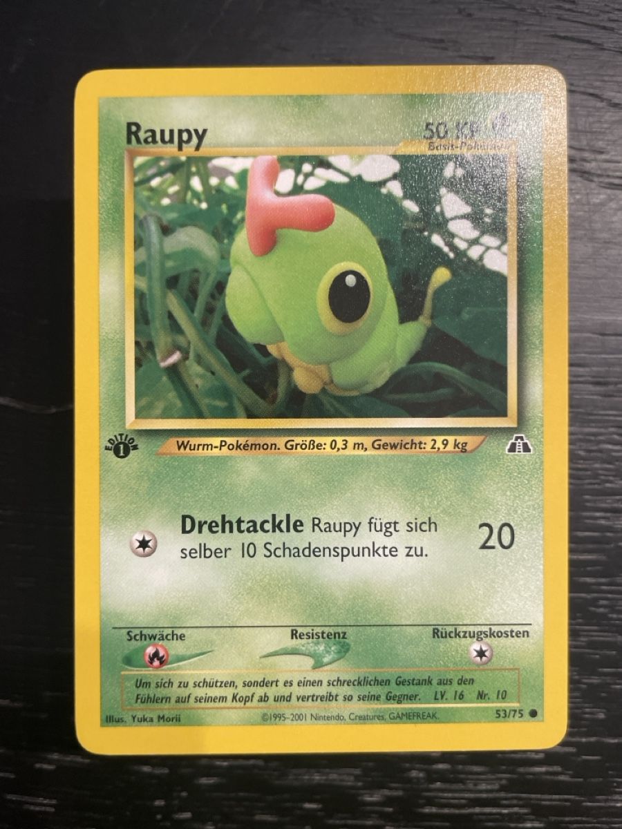 Pokémon Carte collezionabili: Pokemon Raupy 53/75 1. edition neo – Usato da Hugelshofen venduto da Suimosa