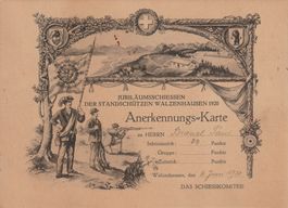 Anerkennungskarte Walzenhausen 1920