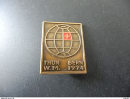 Schützen Abzeichen Schützen WM Thun Bern 1974