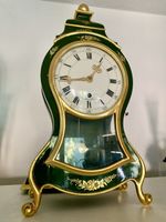 Zenith Pendeluhr, Grün/Gold, Handbemalt - Rarität! Top!