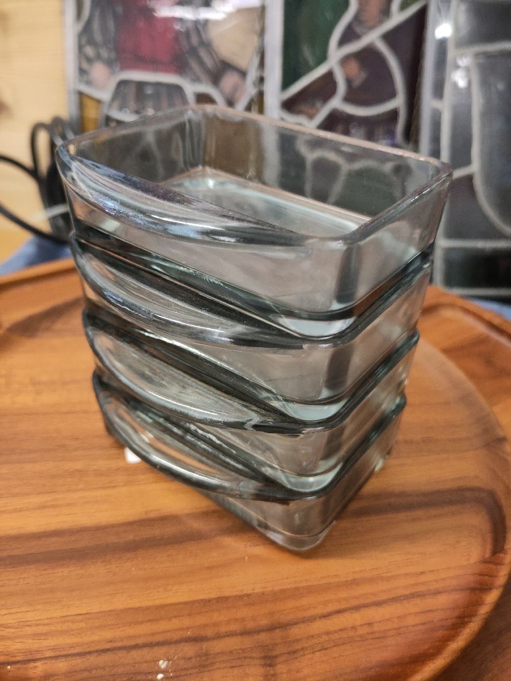 Piatti di portata: Dänisches Teakholz Drehtablett mit Glasschalen – Usato da Pratteln venduto da Cartonsducoeur_bl 5