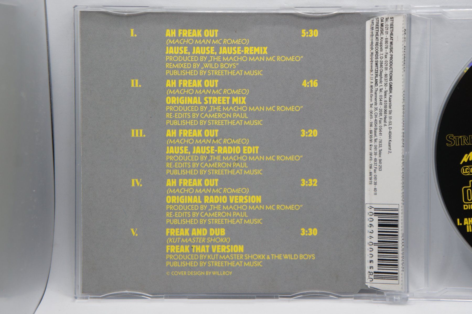 CD: Maxi CD The Macho Man MC Romeo - AH Freakout – Usato da Ernetschwil venduto da luisvonerni 2