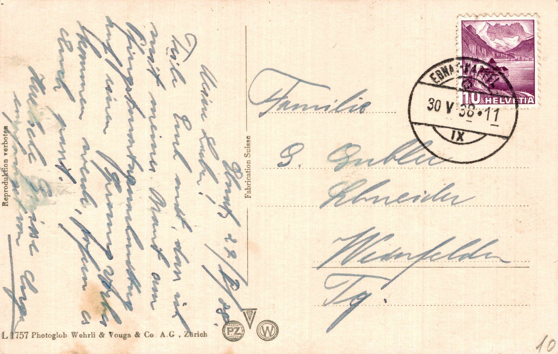 Cartoline postali: Ebnat mit Speer – Usato da Bronschhofen venduto da Astore 1