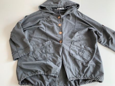 AG-25 mega coole Oversize Jacke grau raffiniert
