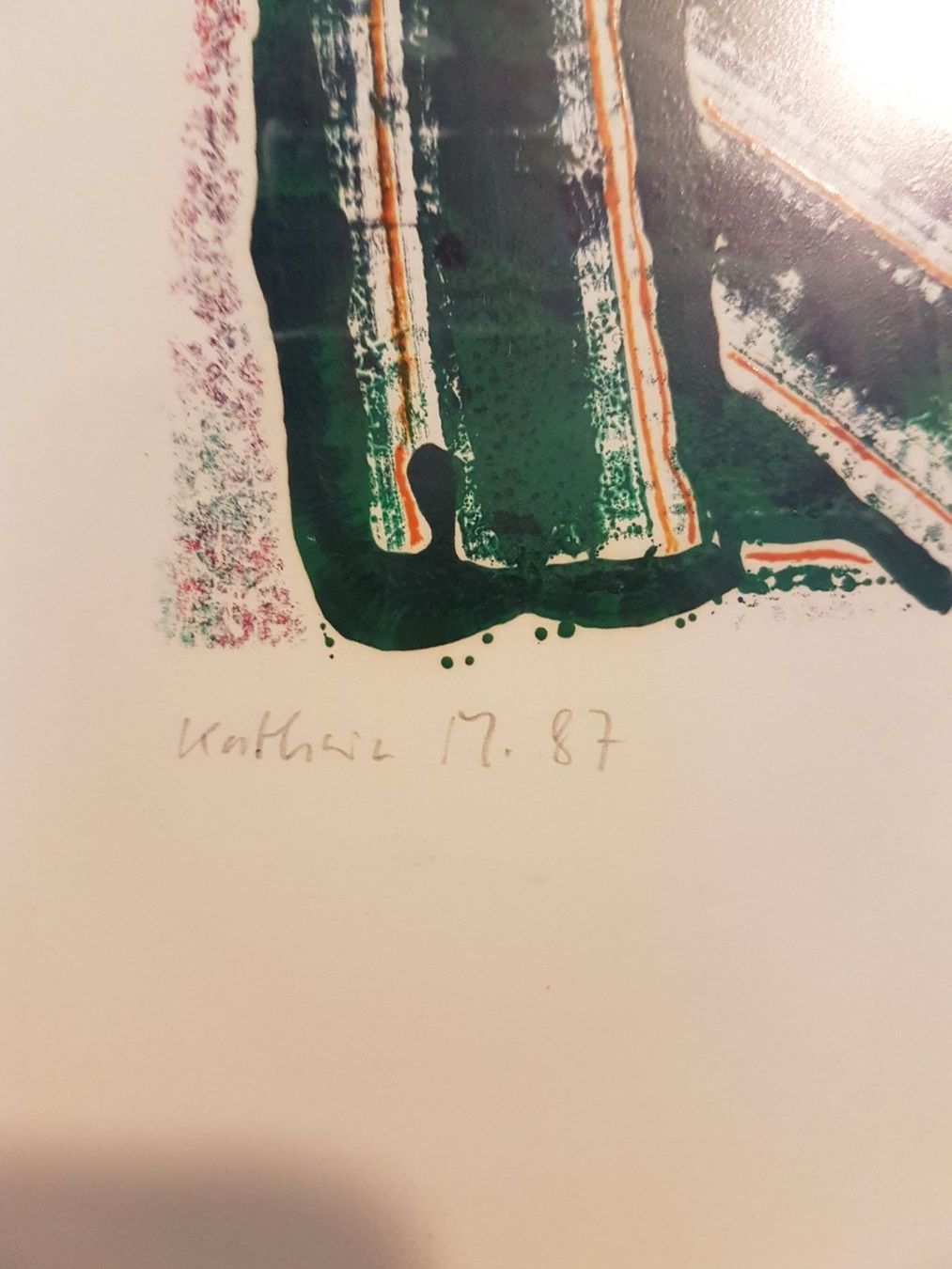 Gemälde: Abstraktes Kunstwerk "Kathrin" – Original Mischtechnik 1987 – Gebraucht aus Glattbrugg von casabelavista 6