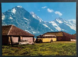 ANSICHTSKARE AUTOKURS GRINDELWALD-BUSSALP