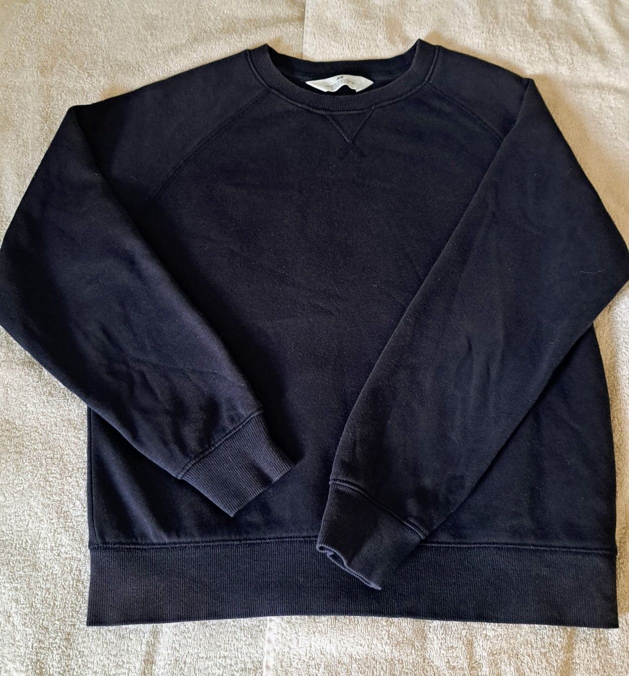 Maglioni & Felpe: Baumwoll Pullover, Grau & Navy, Kinder, Gr.152/164 – Usato da Bassersdorf venduto da mie5 3