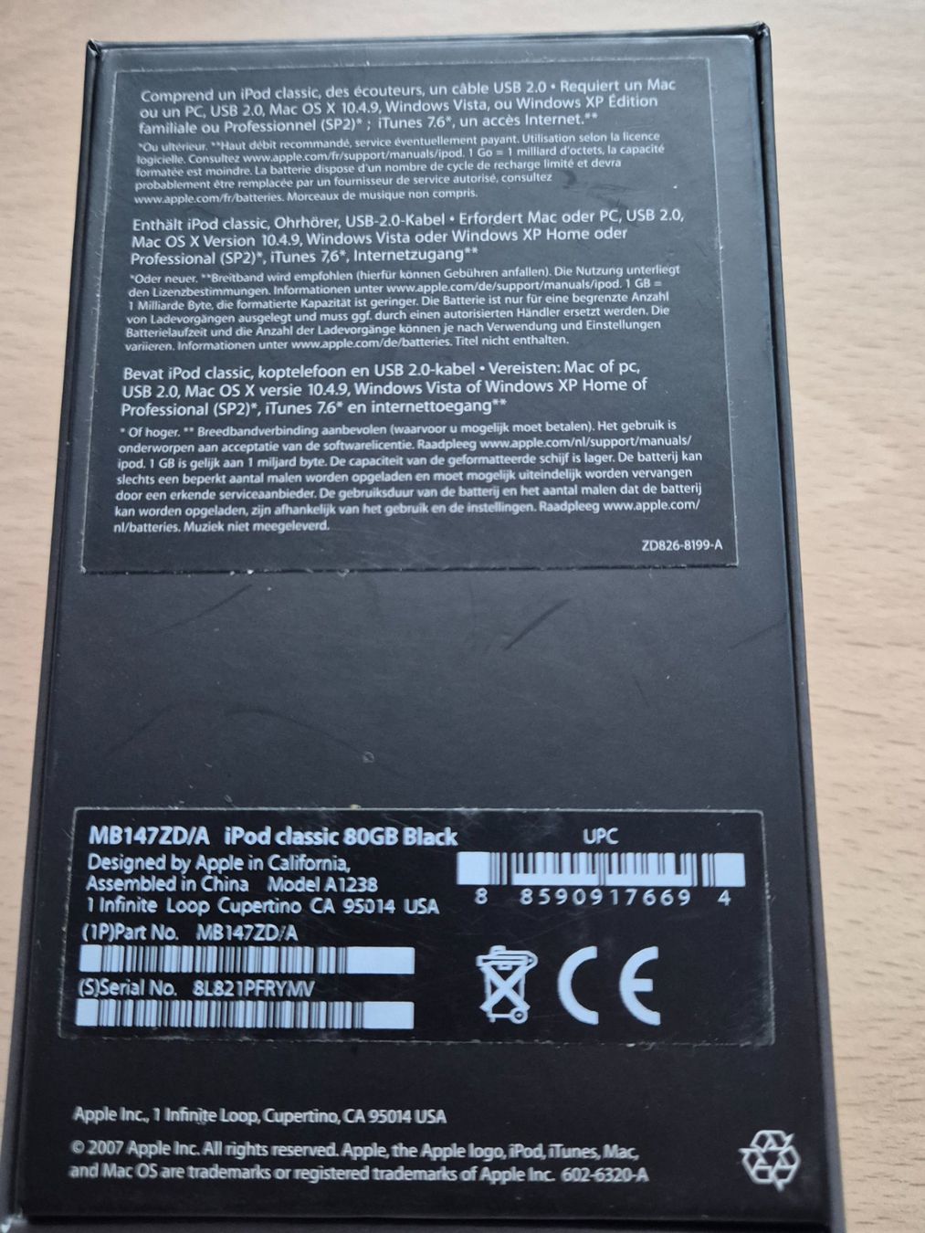 Apple Lettore multimediale portatile: Ipod Classic 80Gb – Usato da Staufen venduto da Sonca 5