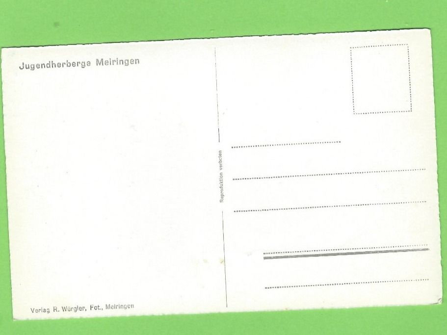 Cartoline postali: Jugendherberge Meiringen – Nuovo (secondo la descrizione) da Zürich venduto da t24_de 1