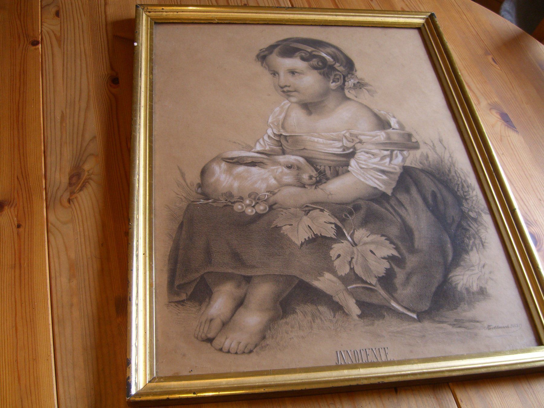 Posters & Illustrations: schönes, antikes Bild "M.Knoblauch" 1868 – D'occasion à Winterthur par Gaia