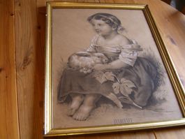 schönes, antikes Bild "M.Knoblauch" 1868