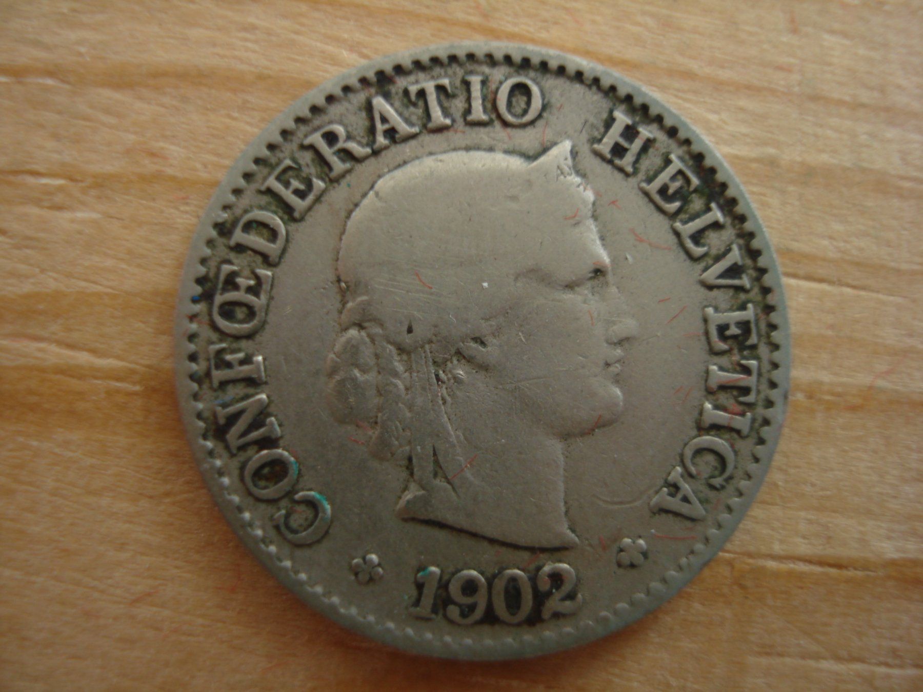 Tutti le monete: (S1) 5 Rappen 1902 – Usato da Erlach venduto da Net-Coins