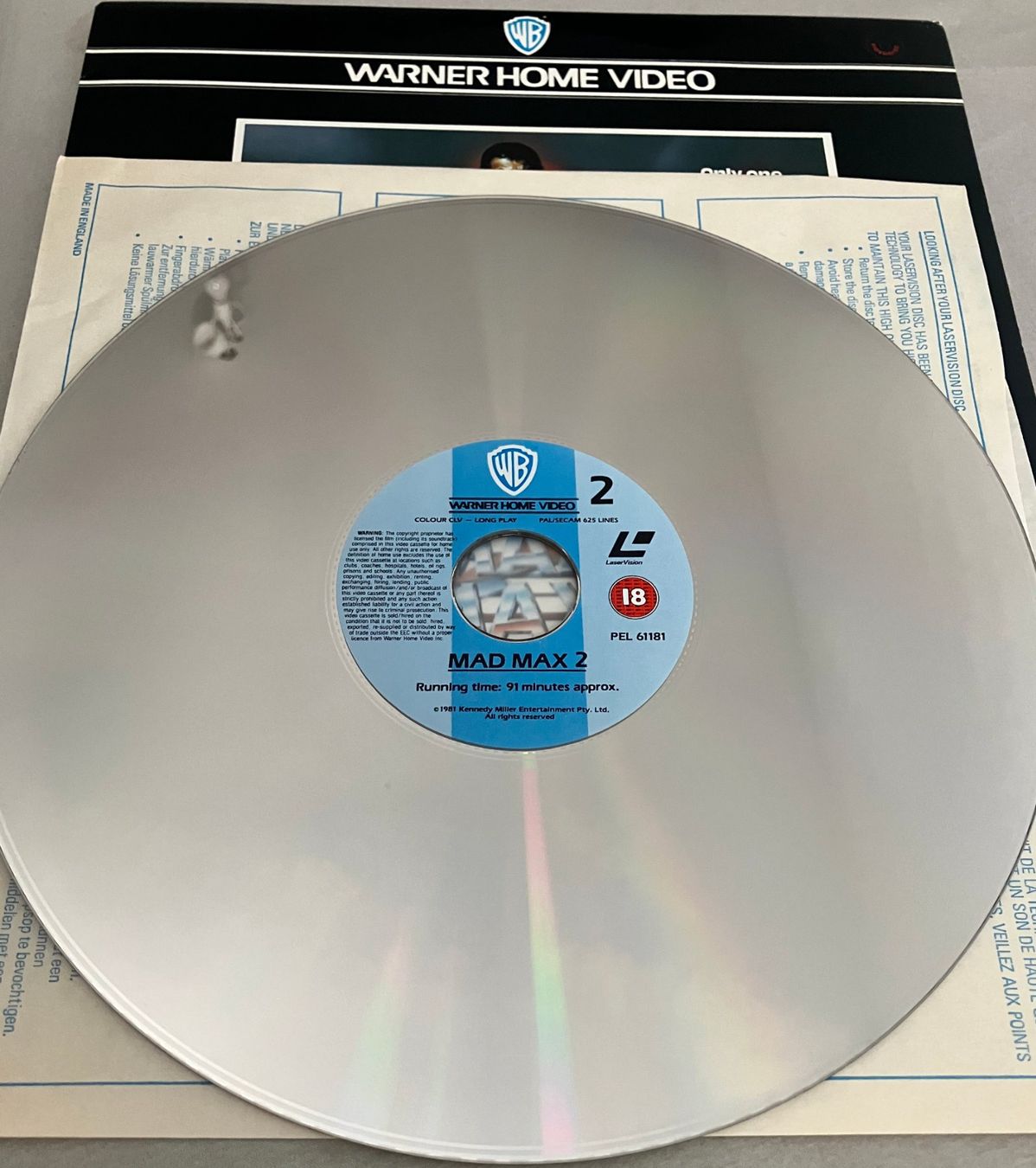 Alle DVDs: Laserdisc - MAD MAX 2 - englisch - Mel Gibson _ Angebot B – Gebraucht aus Stans von canberra04 3
