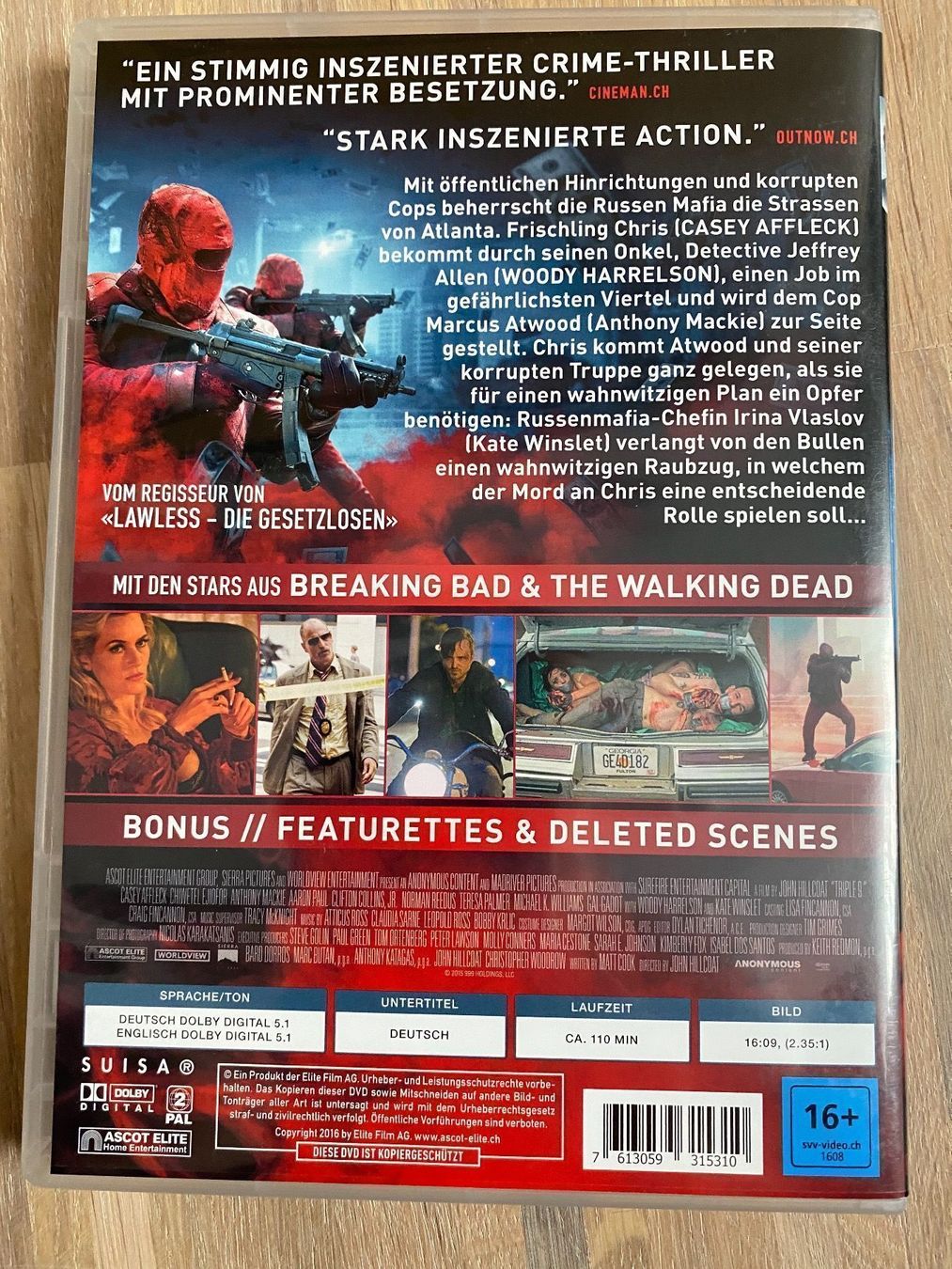 Alle DVDs: Triple 9 – Gebraucht aus Jona von Mister_N0 1