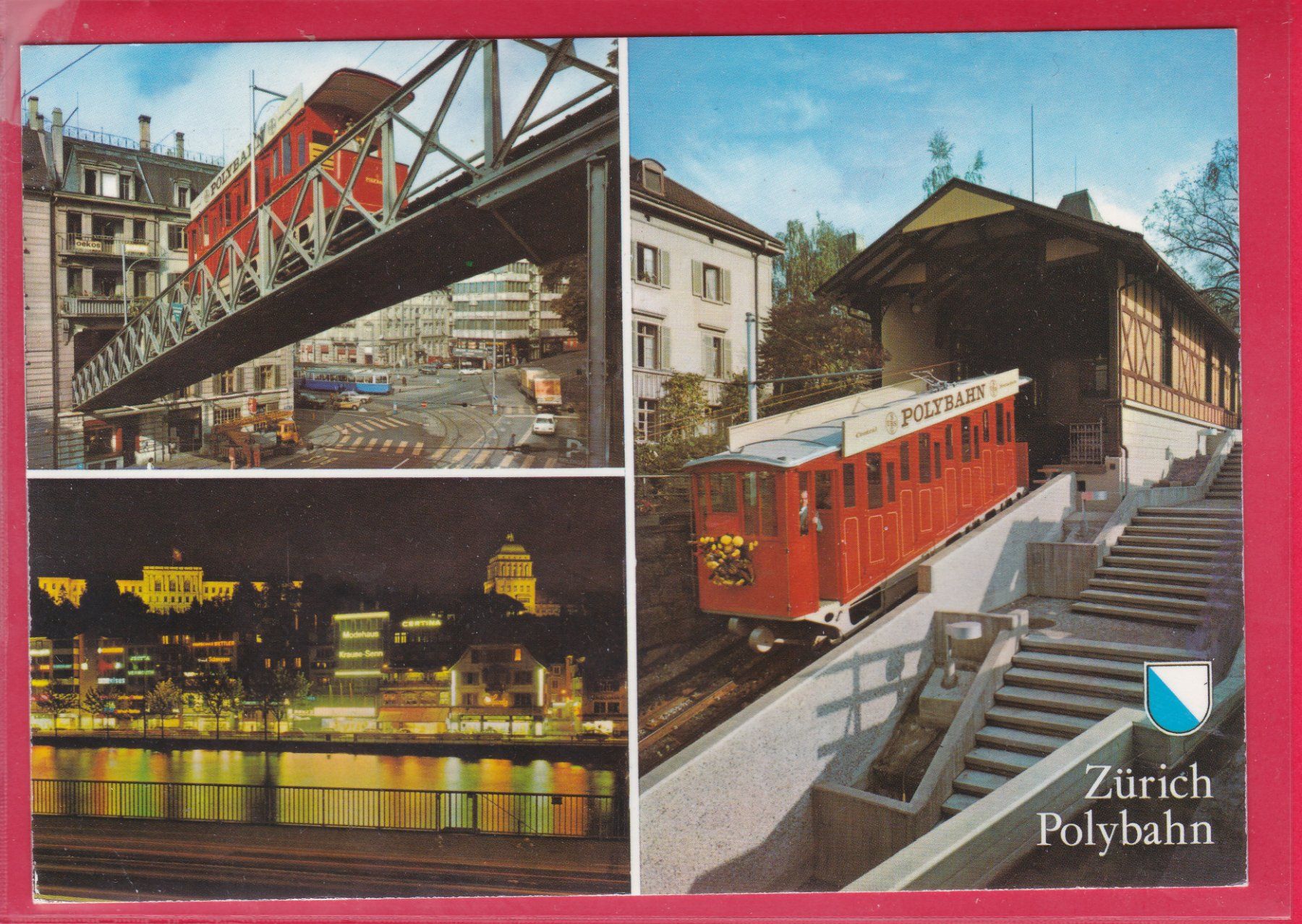 Ansichtskarten: ZÜRICH, POLYBAHN, 13.2.2000 – Gebraucht aus Oberrieden von Gebirgsstelze