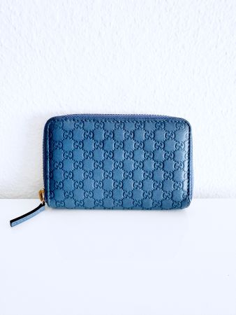 Blaue Gucci Geldbörse