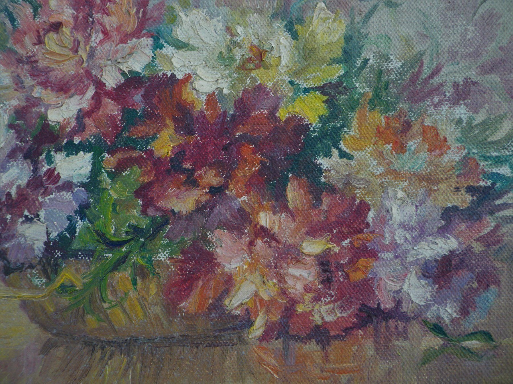 Dipinti: Blumen Bild signiert – Usato da Riedholz venduto da rebeccas 3