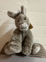 Kuscheltier Esel grau Plüschtier neu mit Etikett