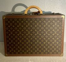 Rare Valise Rigide Louis Vuitton Bisten 55 Monogram Laiton