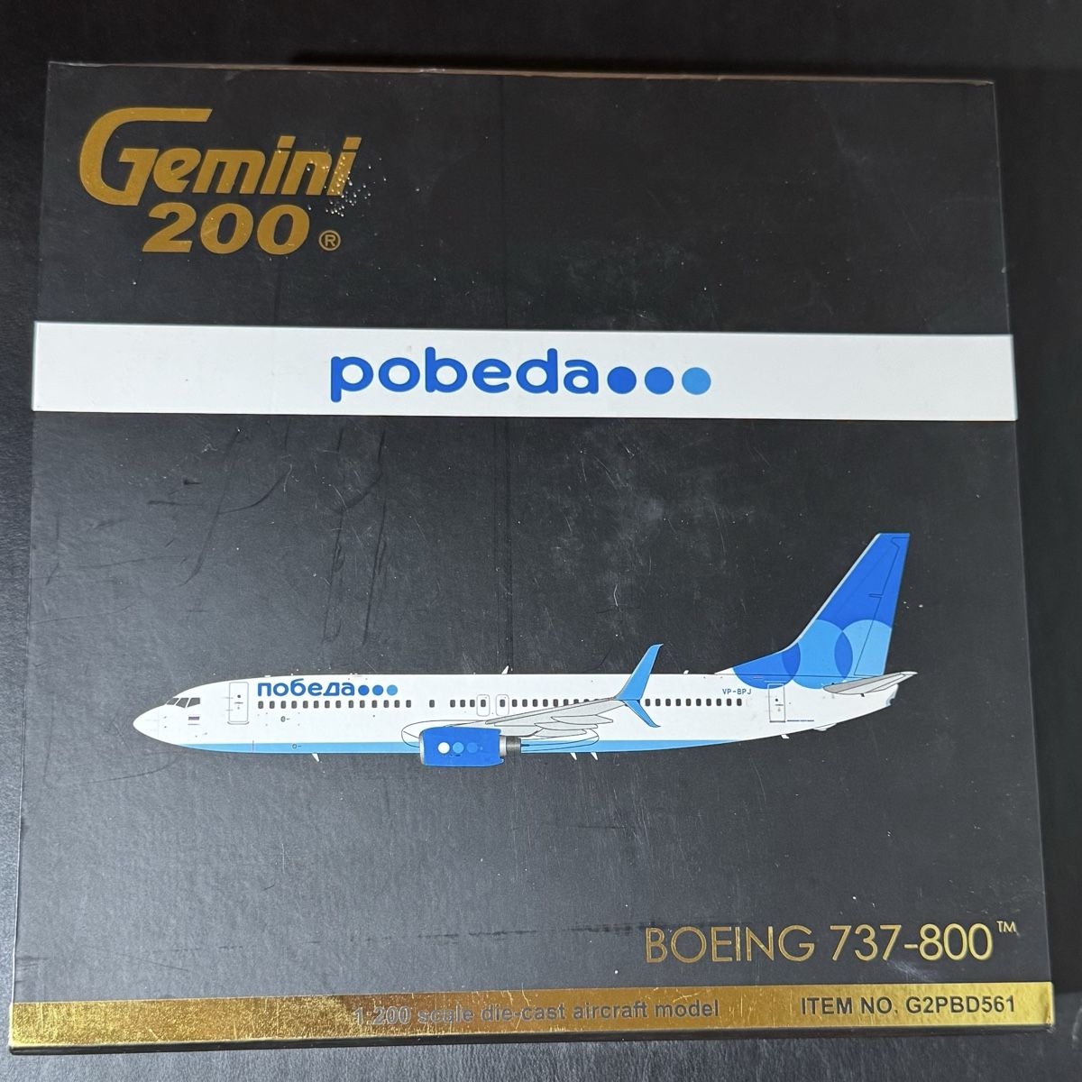 Boeing Kit di modellismo & Modellini statici: Boeing 737-800 "Pobeda" Gemini200, sehr detailliert! – Usato da Therwil venduto da zmili1