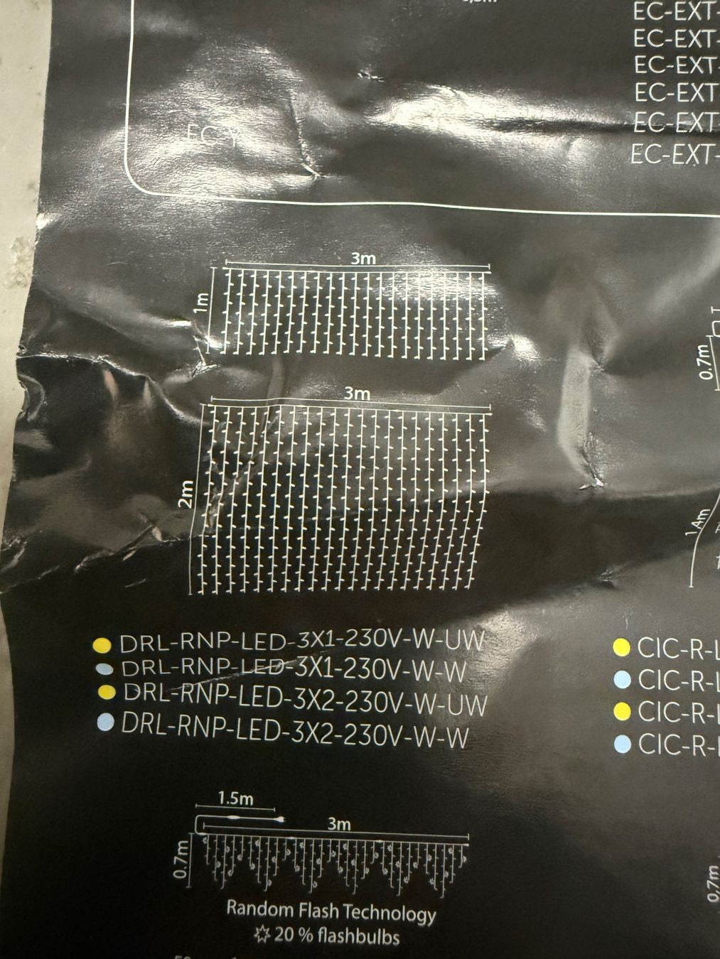 Ghirlande e barre luminose: Grosse Weihnachsbeleuchtung Lichterkette – Nuovo e nell'imballaggio originale da Winkel venduto da gatta 1