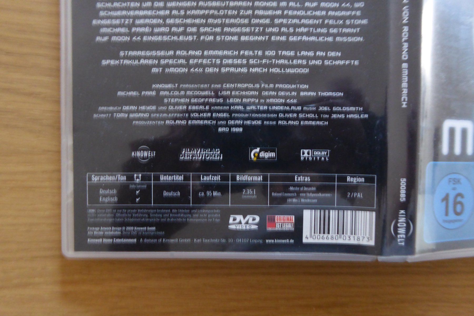 Tutti i DVDs: DVD Moon 44 – Usato da Allschwil venduto da Summelsarium 2