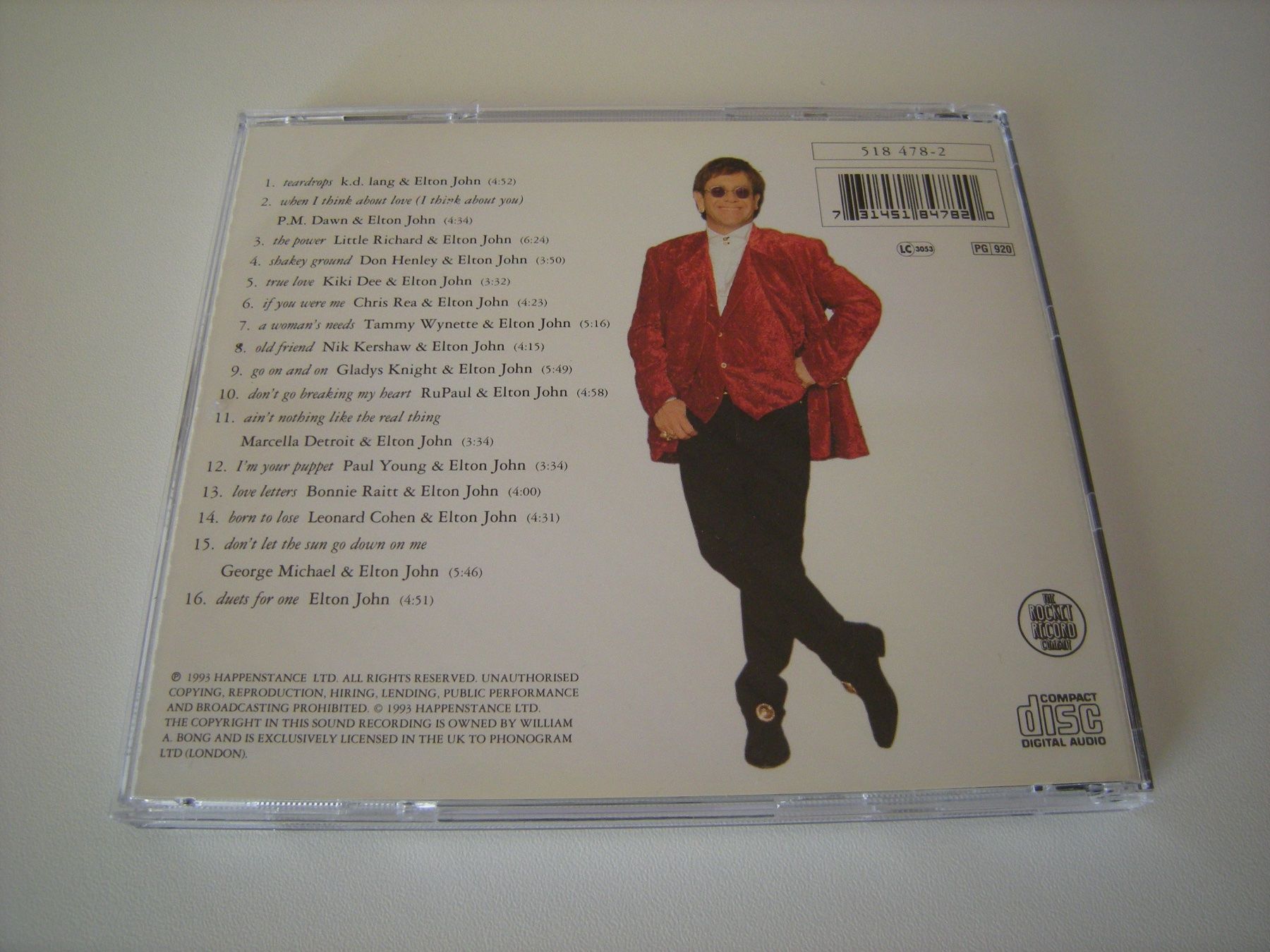 CD: ELTON JOHN - Duets – Usato da Basel venduto da Ceebee62 1