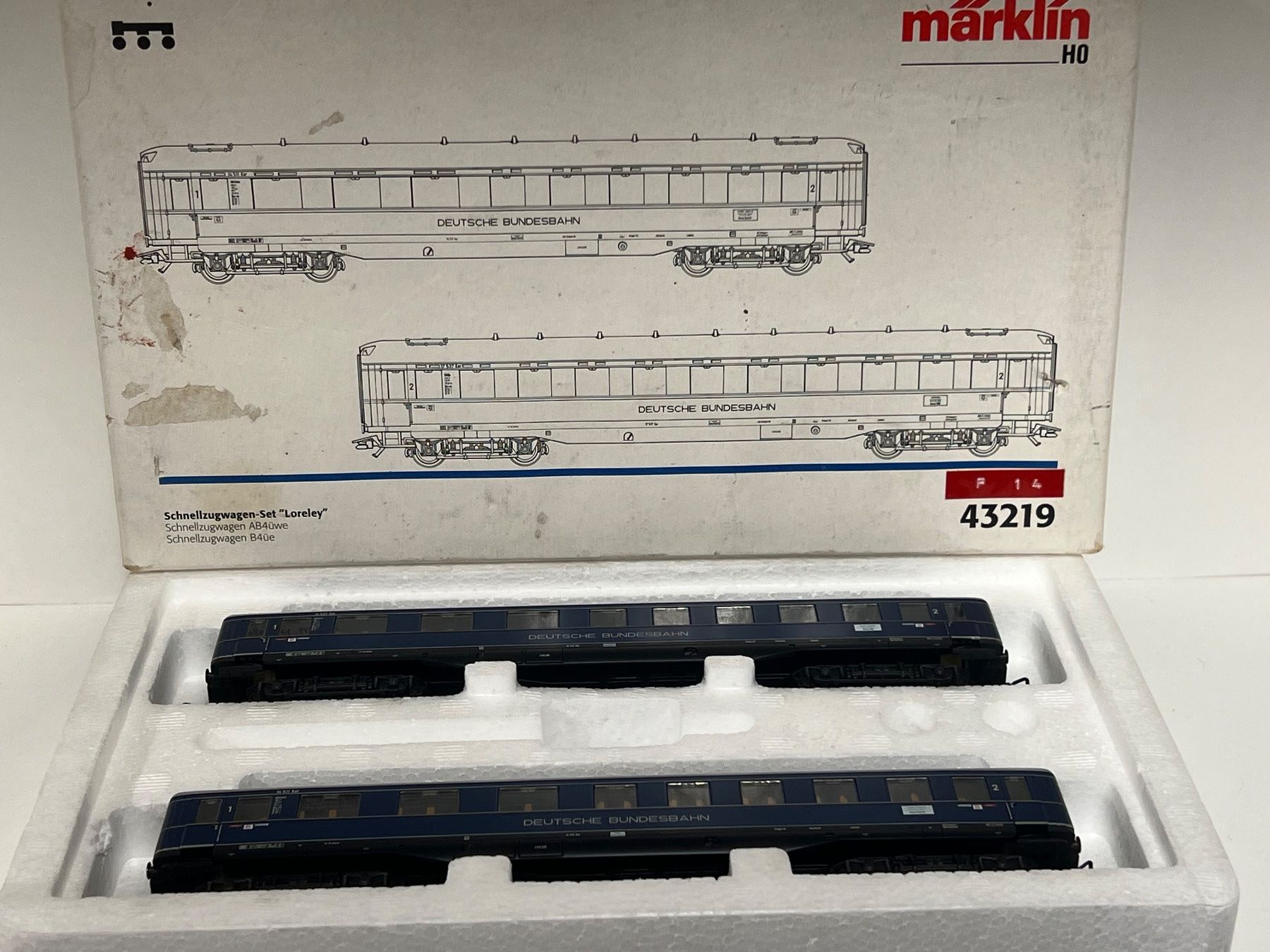 Märklin Modellini di ferrovie: Märklin H0 Schnellzugwagen DB Set – Usato da Geroldswil venduto da TopTrain54 5