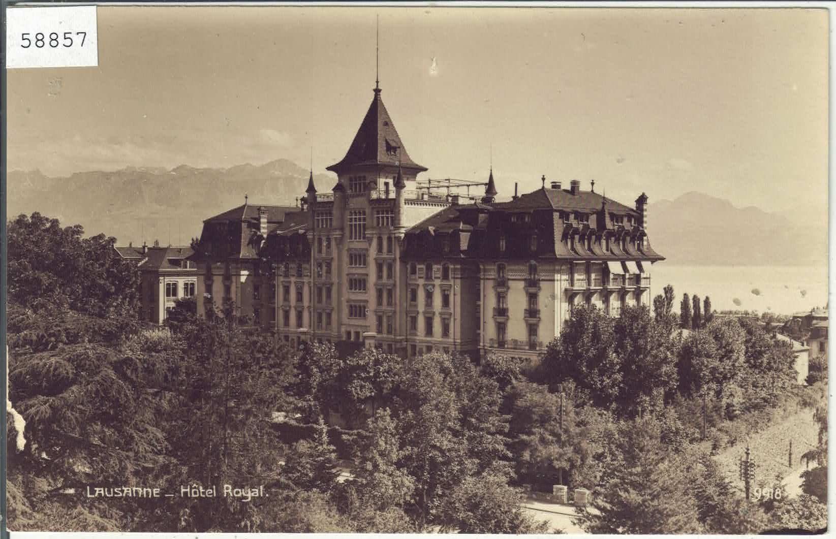 Cartoline postali: Lausanne - Hotel Royal – Usato da Ettingen venduto da Kartenplanet
