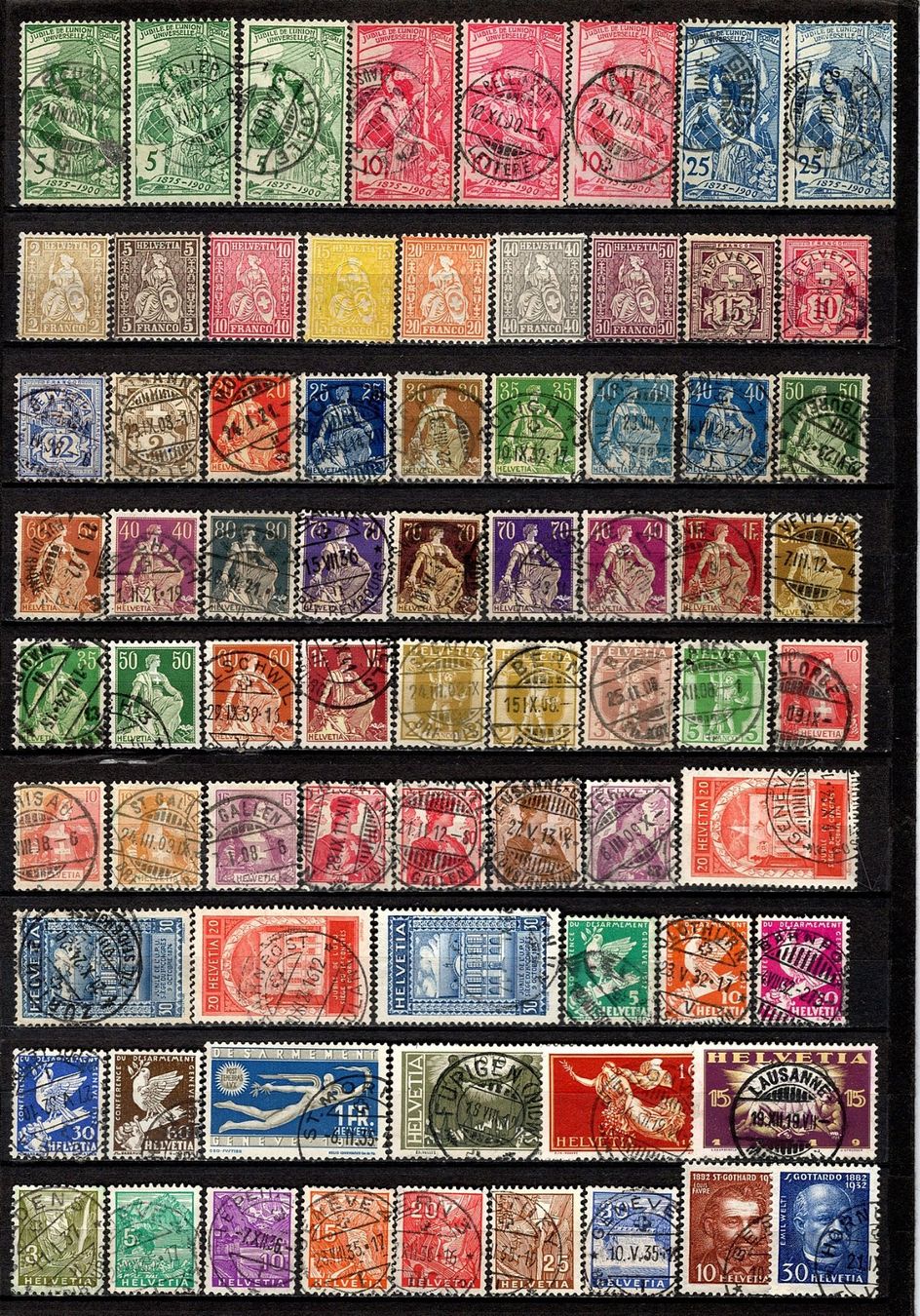 Tutti i francobolli: Sammlung Schweiz (814) – Usato da Burgdorf venduto da blinky01
