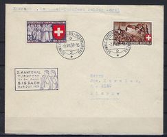 1939 Kantonales Turnfest Sissach Brief 6.VII.39   15286