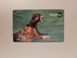 Telefonkarte GlobalOne limited edition funny animals