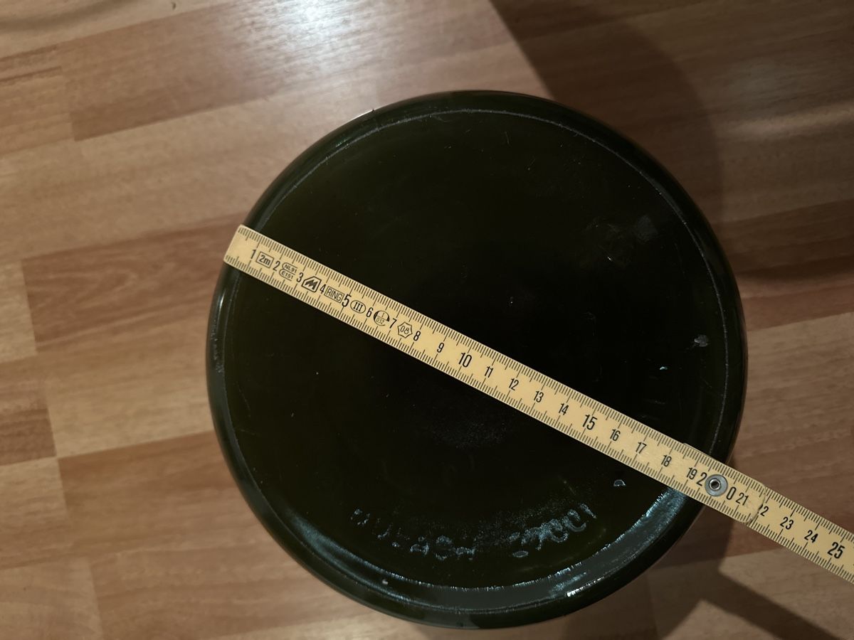 Christbaumständer: Christbaumständer, Glas, grün, Durchmesser 22 cm – Gebraucht aus Heiden von fam_797q 2