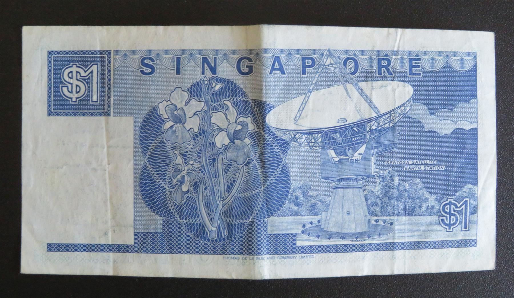 Banconote: Banknote 5x Singapur 1 Dollar 1987 – Usato da Oberriet SG venduto da Manick 5