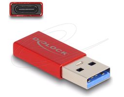 USB-C auf USB-A Adapter Delock, rot, neuwertig!