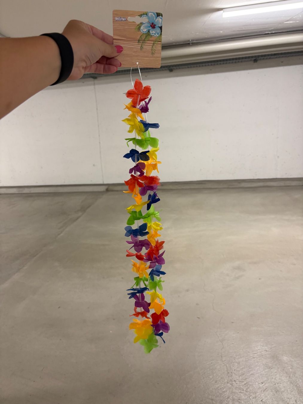 Ketten: Sommerliche Blumenkette Regenbogenfarben, neu – Neu (gemäss Beschreibung) aus Basel von Tierschutz-Flohmi 3