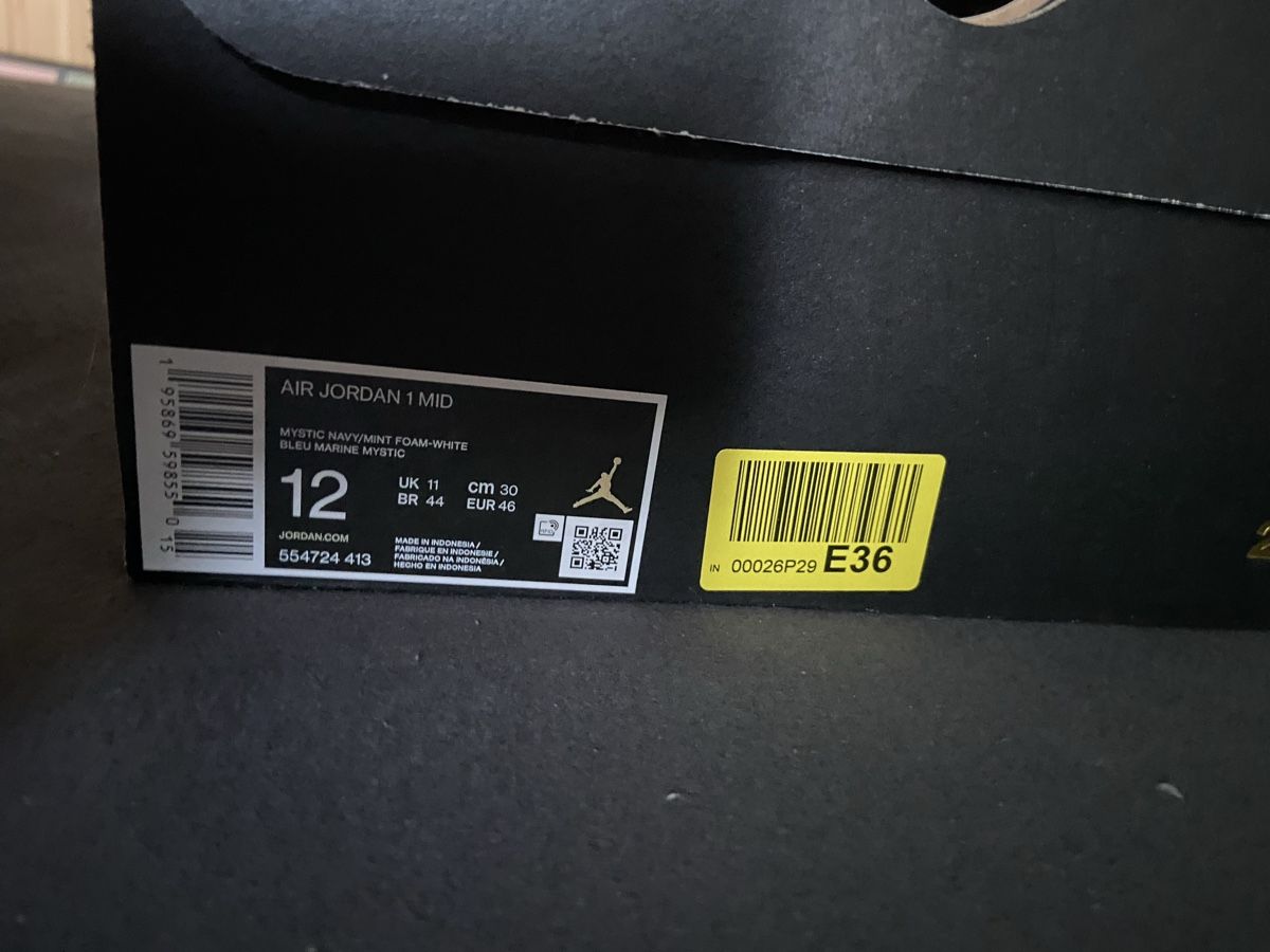 Jordan Scarpe da uomo: Air Jordan 1 Mid Mystic Navy/Mint – Nuovo (secondo la descrizione) da Balsthal venduto da Sven.sch 7