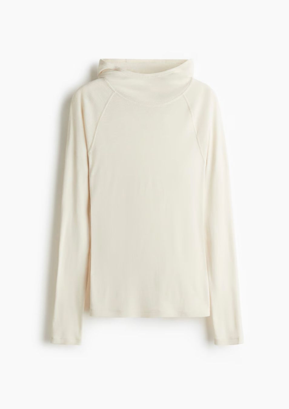Cos T-Shirts: H&M Premium Selection Wool Longsleeve / Hoodie – Neu (gemäss Beschreibung) aus St. Gallen von look-twice