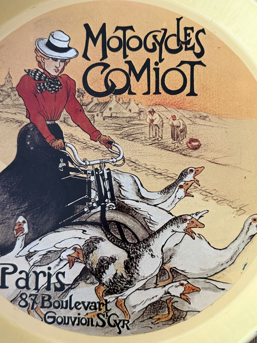 Piatti di portata: Gelbes Vintage Serviertablett Motocycles Comiot – Usato da Bern venduto da Natacha1997 2