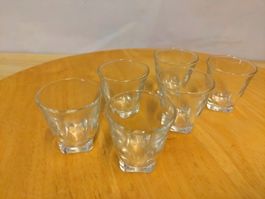Verres à shot France, lot de 6, TBE vintage 