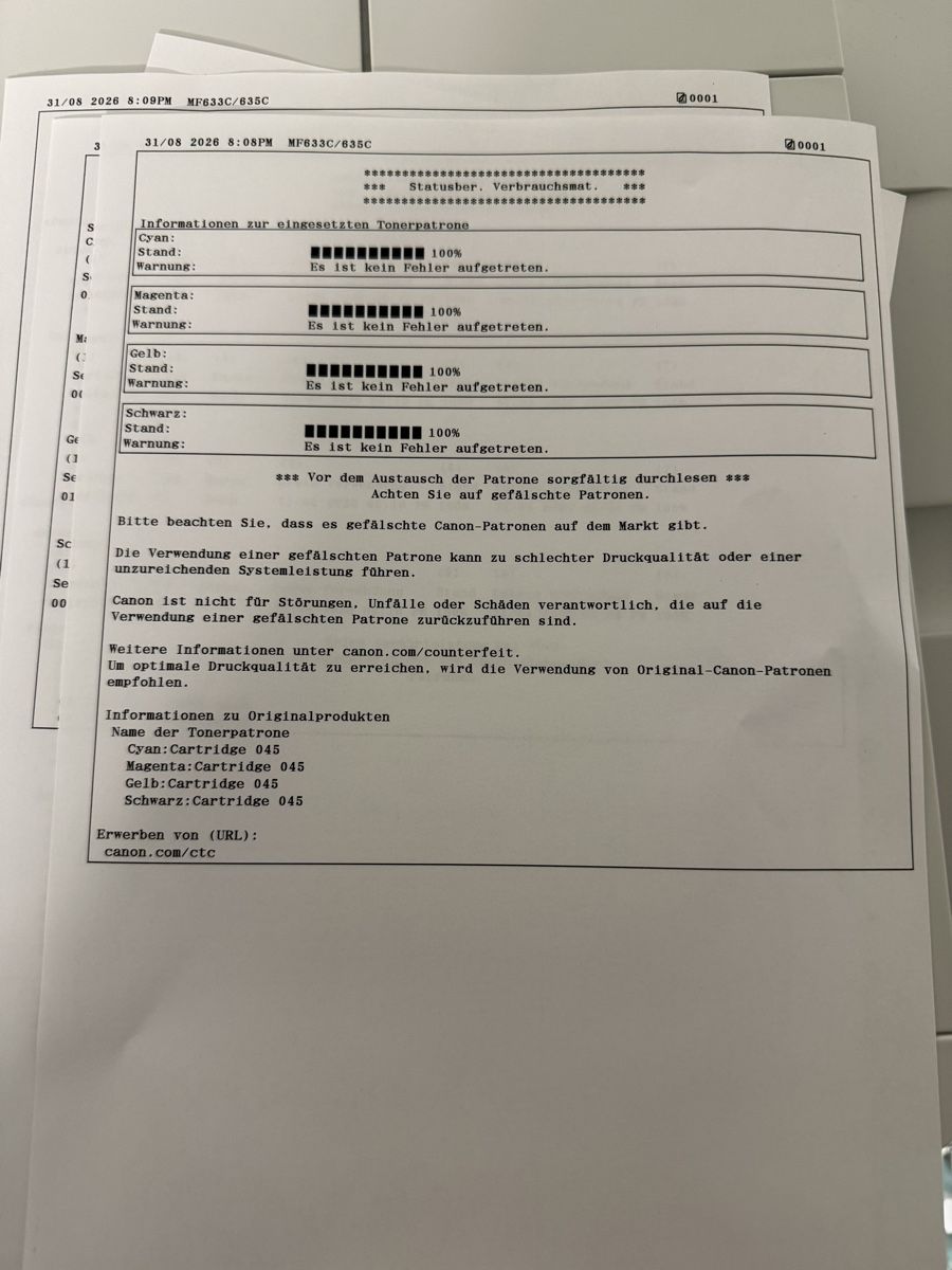 Canon Stampanti: Canon i-SENSYS MF633Cdw Farblaser-Multifunktionsdrucker – Nuovo (secondo la descrizione) da Spreitenbach venduto da dan_xz6t 3