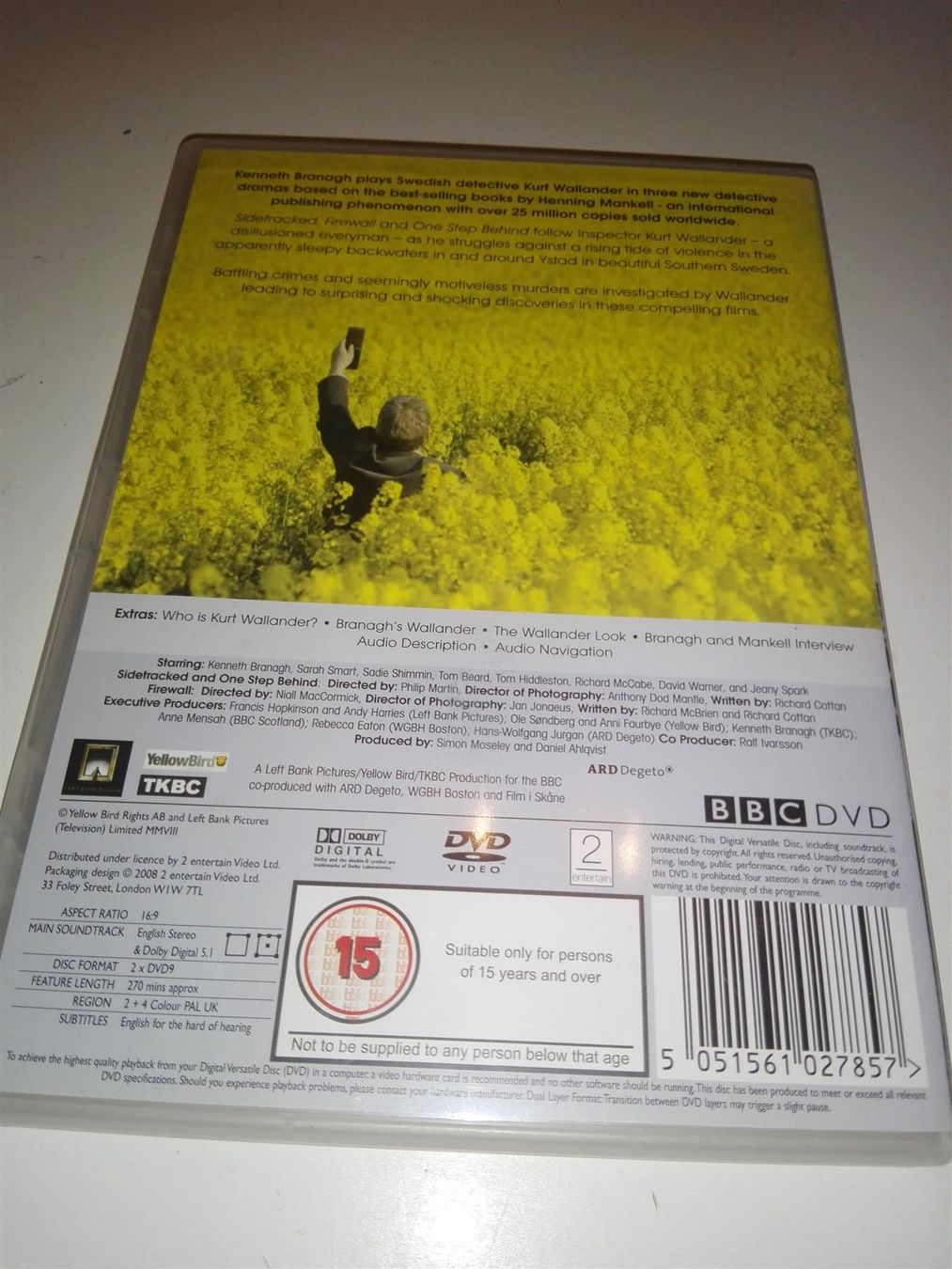 Tutti i DVDs: Wallander starring Kenneth Branagh (2DVD – Nuovo e nell'imballaggio originale da St.Galllen venduto da elkaphone 4