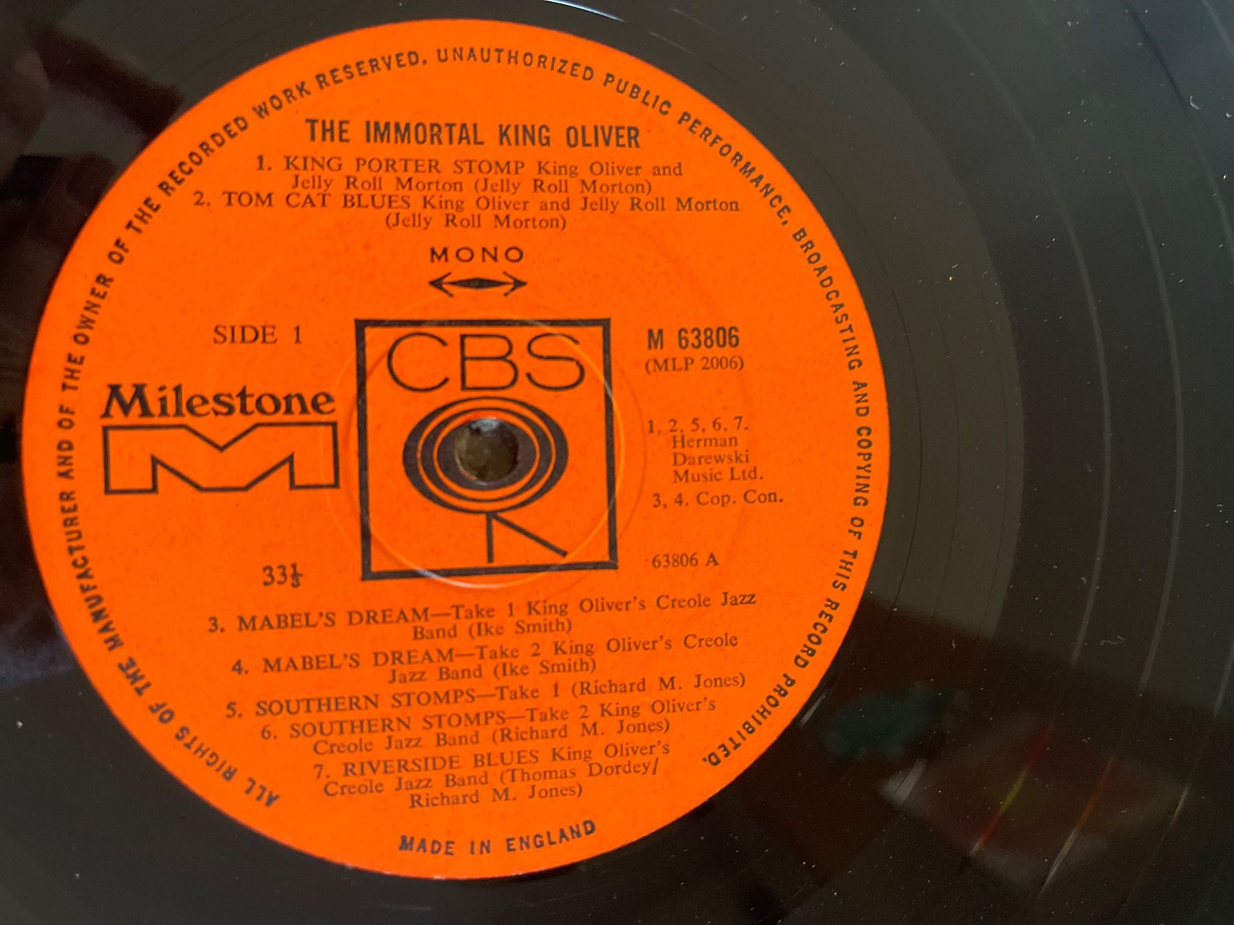 Dischi in vinile: A97/King Oliver - The Immortal – Usato da Frutigen venduto da Philippe_jsp 2