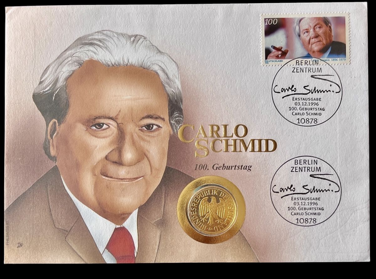Tutti le monete: Münzbrief Carlo Schmid – Nuovo e nell'imballaggio originale da Winterthur venduto da Numismatica-Vitu