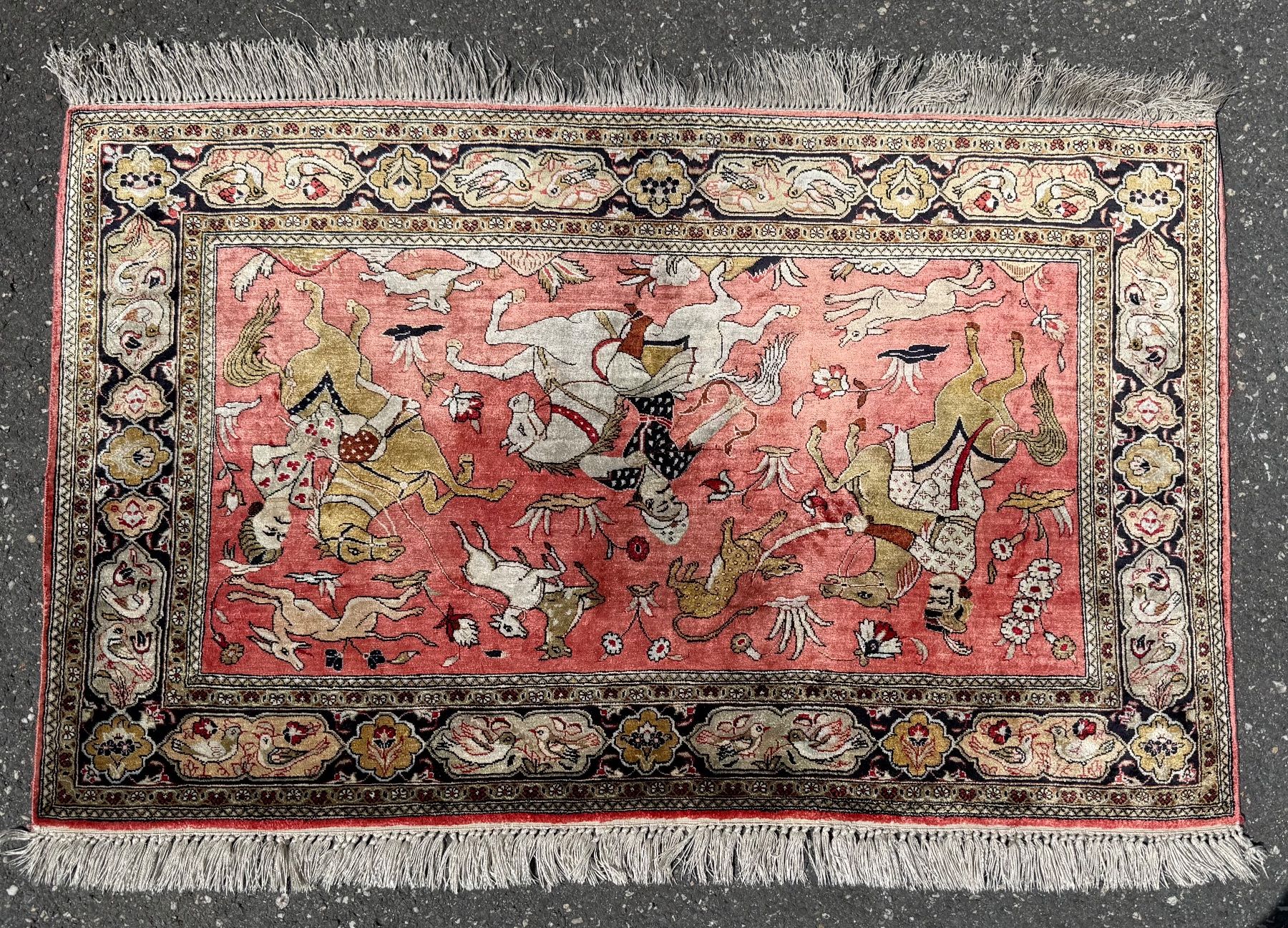 Tappeti: Wunderschöner Persischer Teppich,, 100%Seide-79x126 – Usato da Sempach venduto da Star7 3