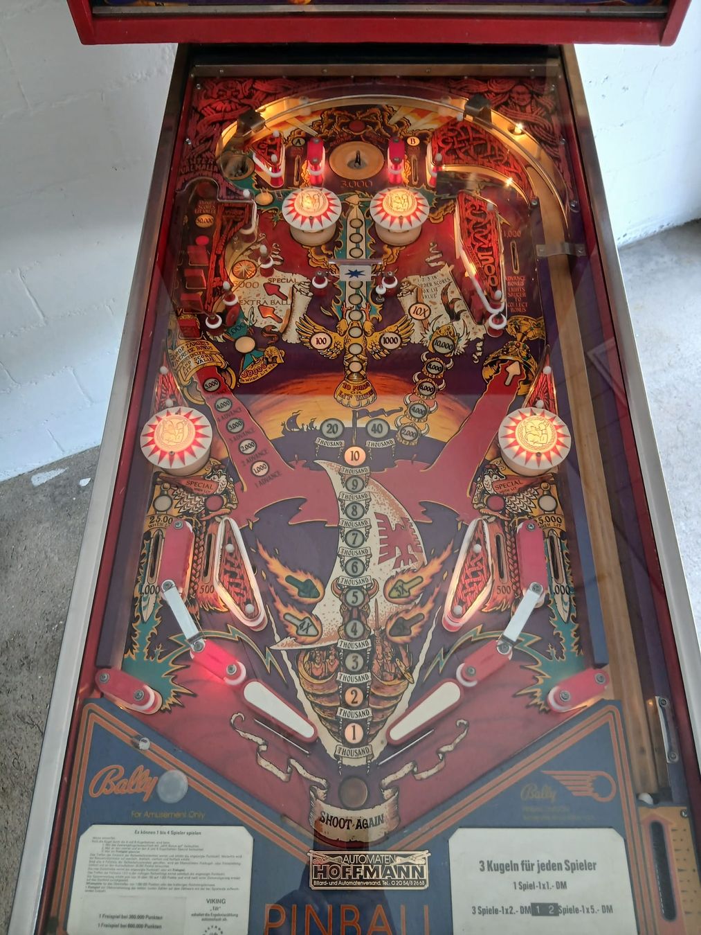 Flipper: flipperkasten flipper Bally viking – Usato da Leibstadt venduto da Retrowelt 3
