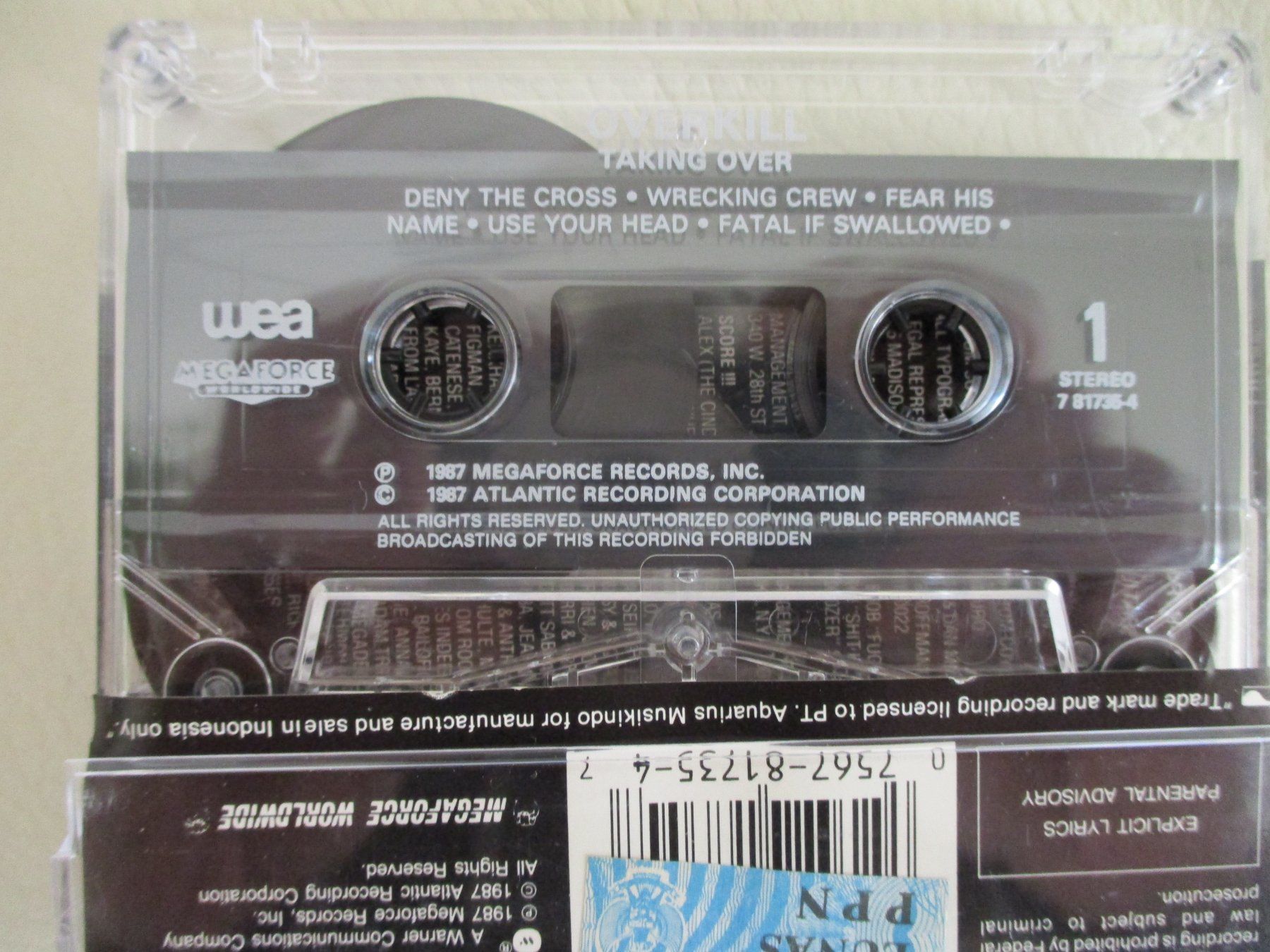 Cassettes audio: Overkill – Taking Over – D'occasion à Liestal par Disc-Point 2