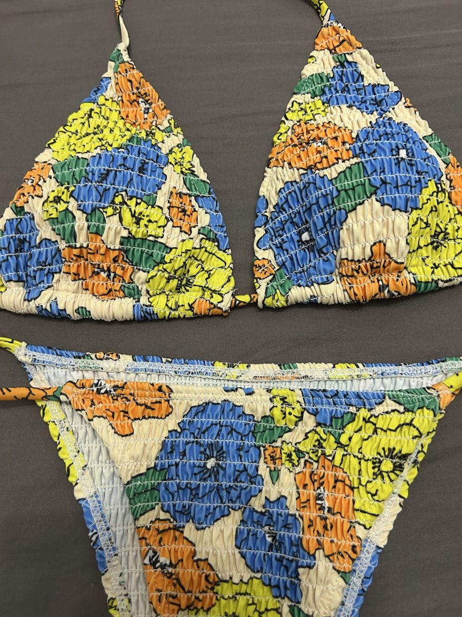 Maillots de bain & Bikinis: Bikini Set mit Blumenmuster gerafft bun – D'occasion à Uezwil par vanjast 2