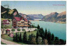 Brienz, Kurhaus Schweibenalp, mit Stempel, gelaufen 1911